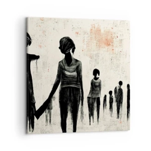 Impression sur toile - Image sur toile - Contre la solitude - 50x50 cm