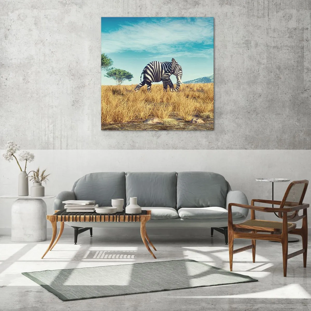 Impression sur verre - Image sur verre - Le gris n'est déjà plus à la mode - 30x30 cm