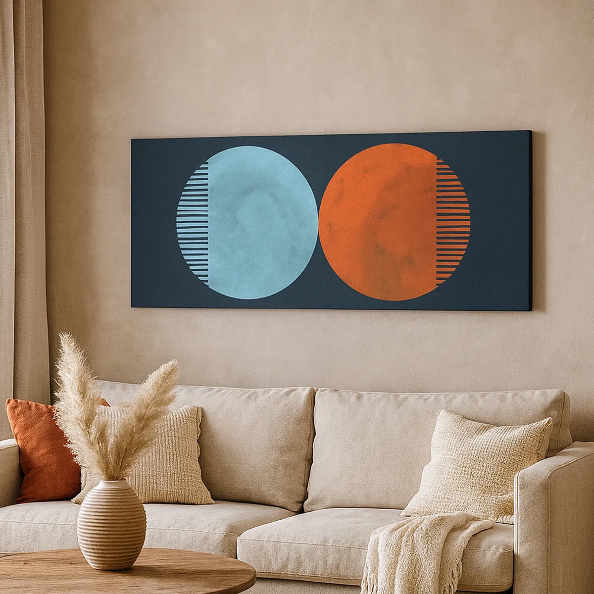 Impression sur toile - Image sur toile - Seulement la géométrie ? - 30x30 cm