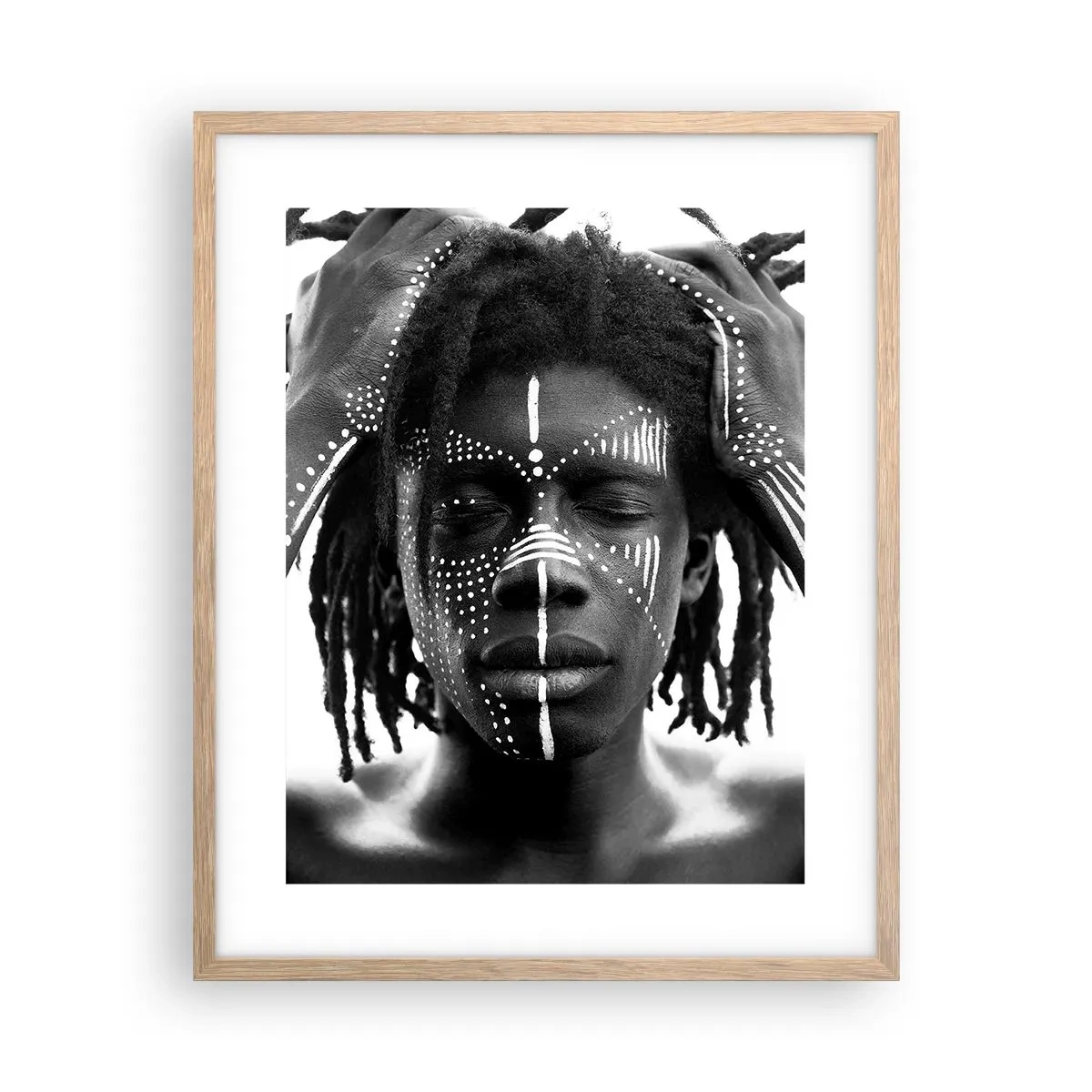 Affiche dans un chêne clair - Poster - Où êtes-vous? - 40x50 cm