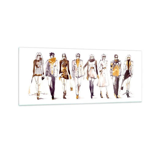 Impression sur verre - Image sur verre - Chic décontracté, élégance décontractée - 100x40 cm