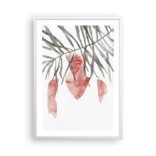 Affiche dans un cadre blanc - Poster - Dame des tropiques - 50x70 cm