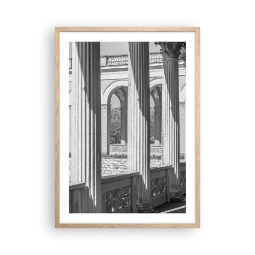 Affiche dans un chêne clair - Poster - Arcade ensoleillée - 50x70 cm