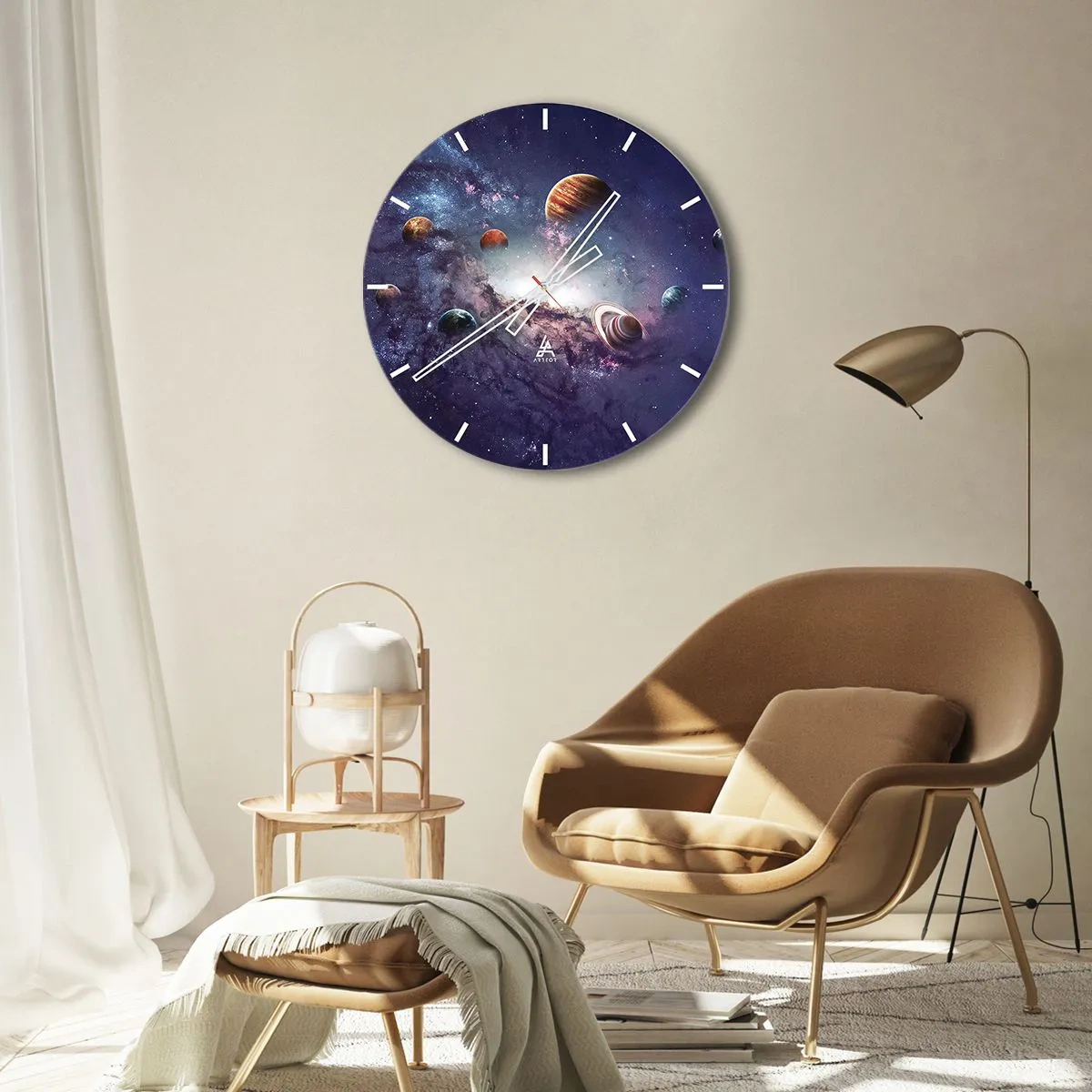 Horloge murale - Pendule murale - Système de danse solaire - 30x30 cm