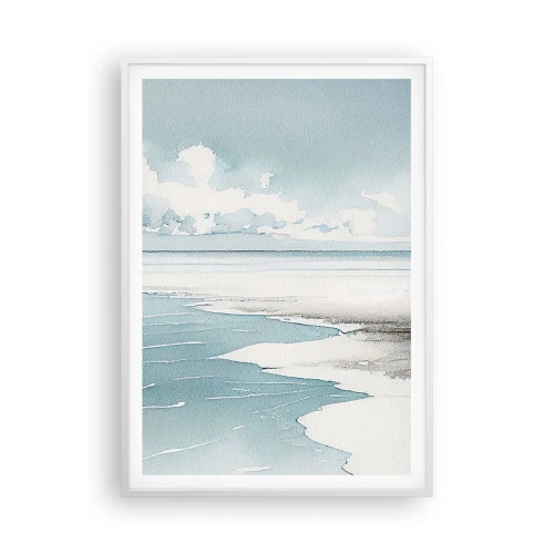 Affiche dans un cadre blanc - Poster - Marée douce - 70x100 cm