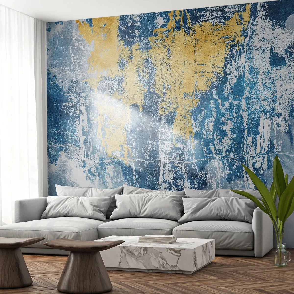 Papier Peint Photo Standard Eco - Abstraction du temps - Abstraction, Morceau, Taches - 250x175 cm