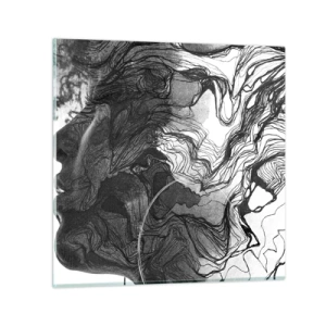 Impression sur verre - Image sur verre - Emmêlé dans les rêves - 70x70 cm