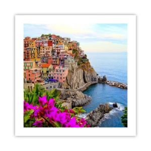 Affiche - Poster - La ville qui rit - 50x50 cm