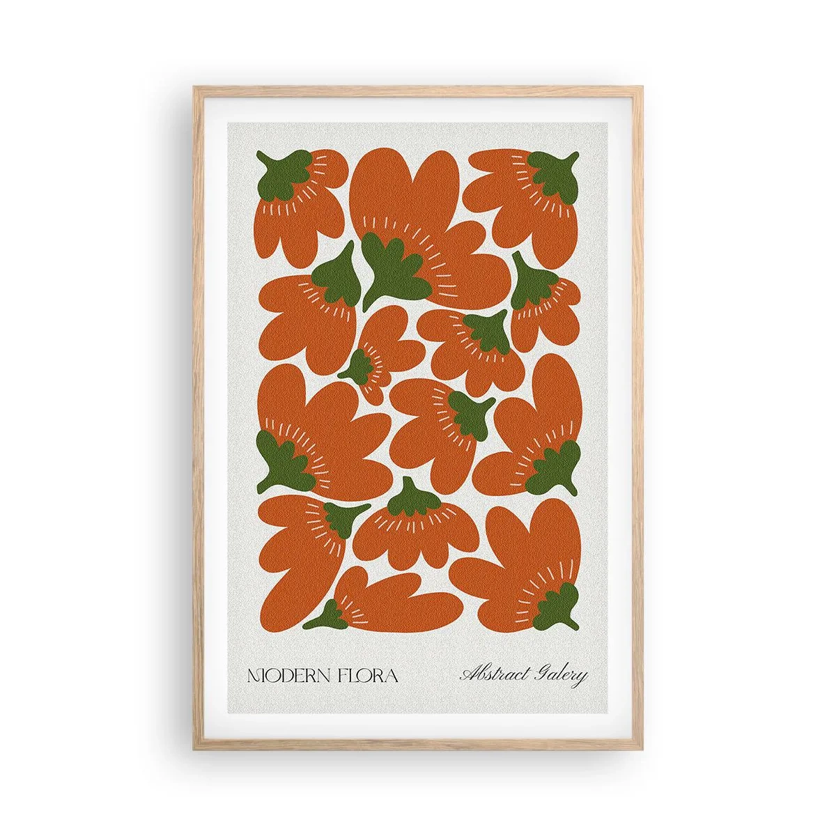 Affiche dans un chêne clair - Poster - La vie des fleurs - 61x91 cm