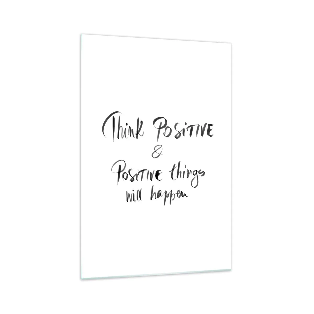 Impression sur verre - Image sur verre - Lettrage inspirant en noir sur fond blanc - 70x100cm - Comment vivre? - Décoration murale moderne pour le salon et la chambre ARTTOR