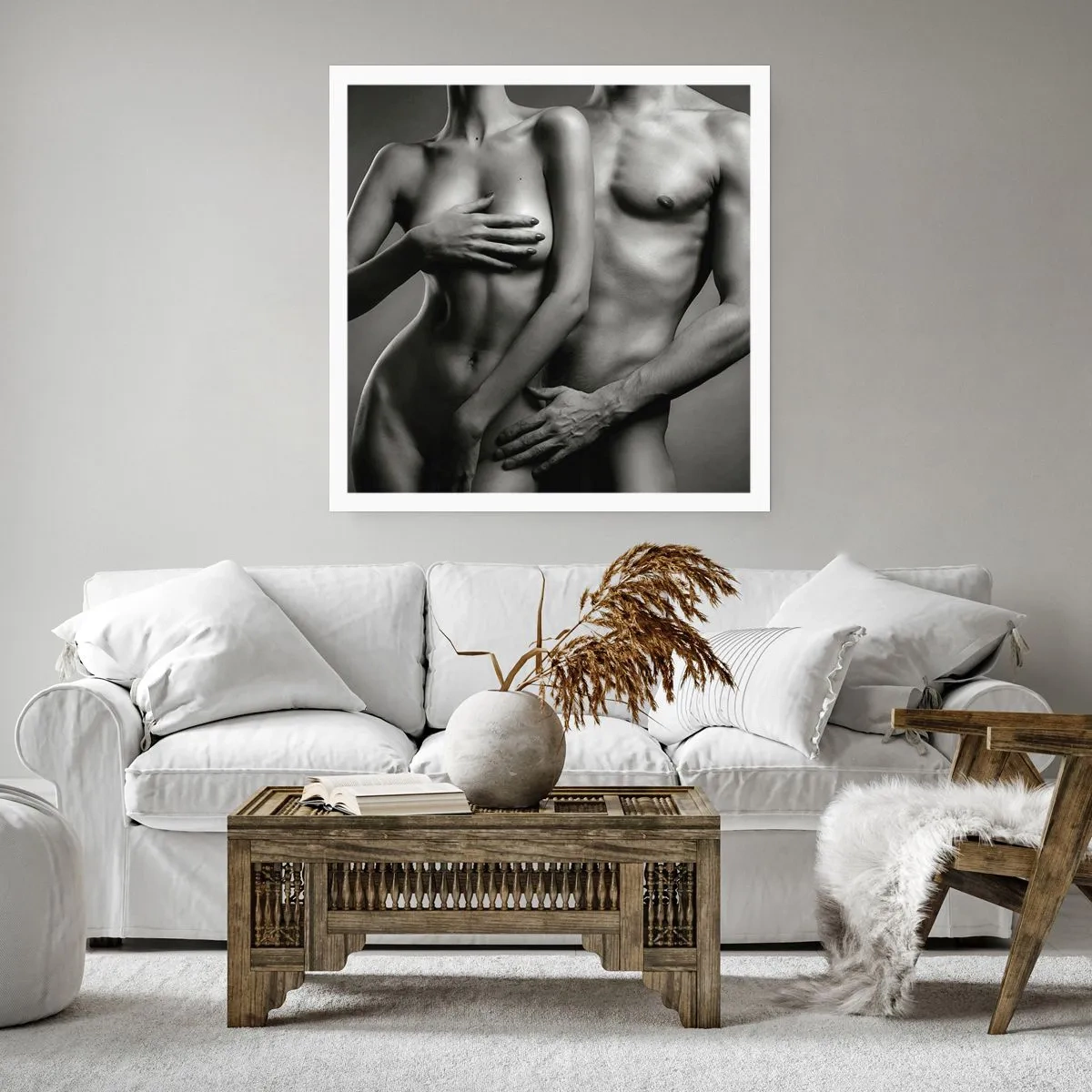 Affiche - Poster - Adam et Eve - 40x40 cm