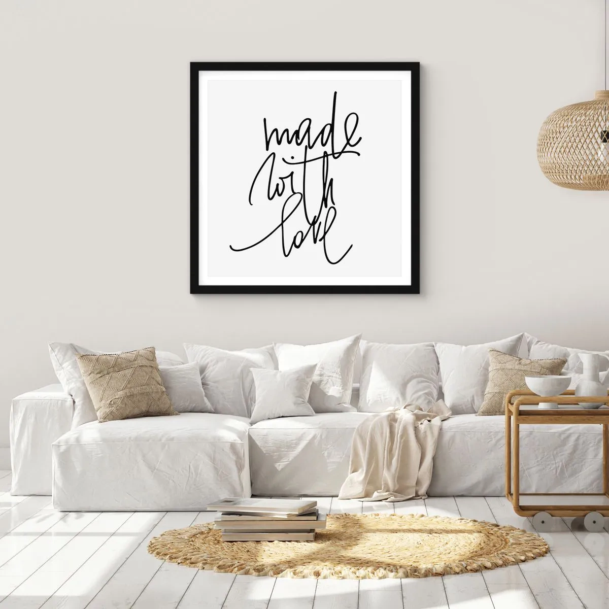 Affiche dans un cadre noir - Poster - La meilleure marque - 50x50 cm