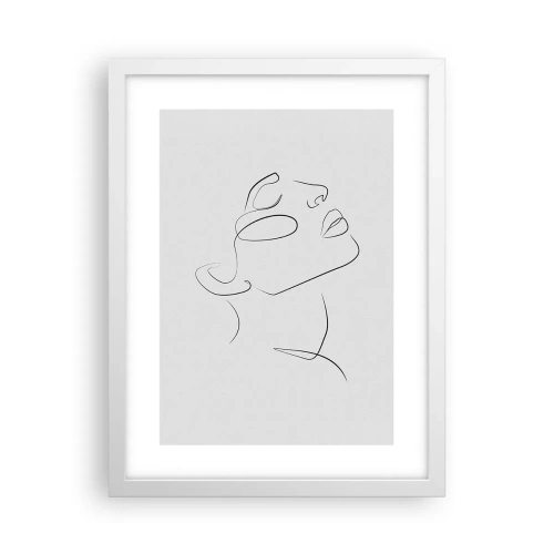 Affiche dans un cadre blanc - Poster - Méandre du rêve - 30x40 cm