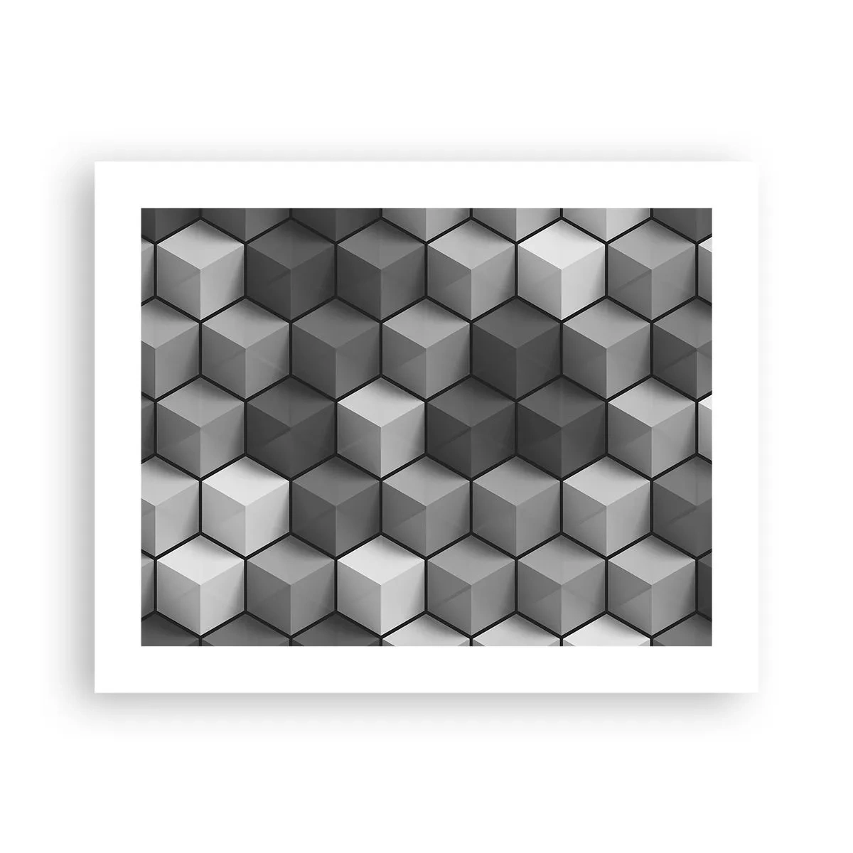 Affiche - Poster - Puzzle cubiste - 50x40 cm