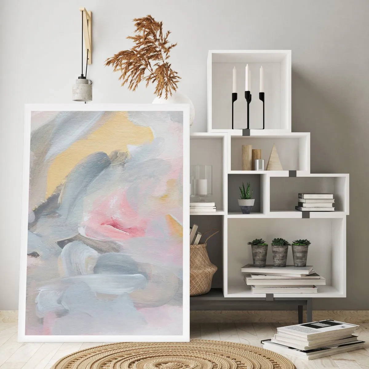 Affiche - Poster - Dans un monde pastel - 40x50 cm