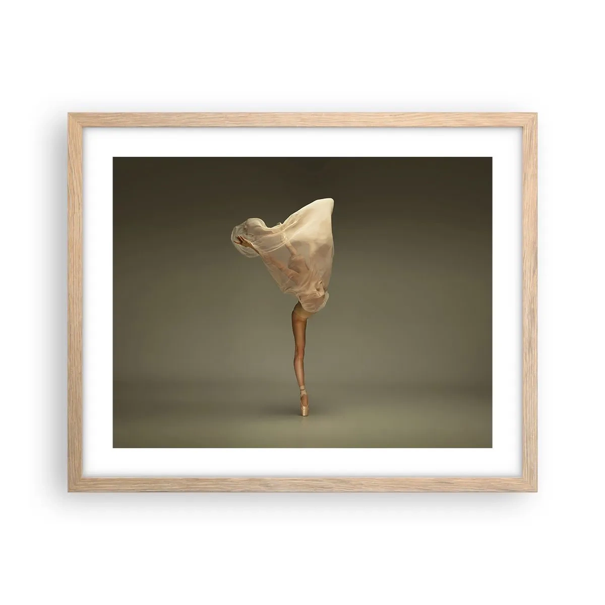 Affiche dans un chêne clair - Poster - Il va bientôt s'envoler - 50x40 cm