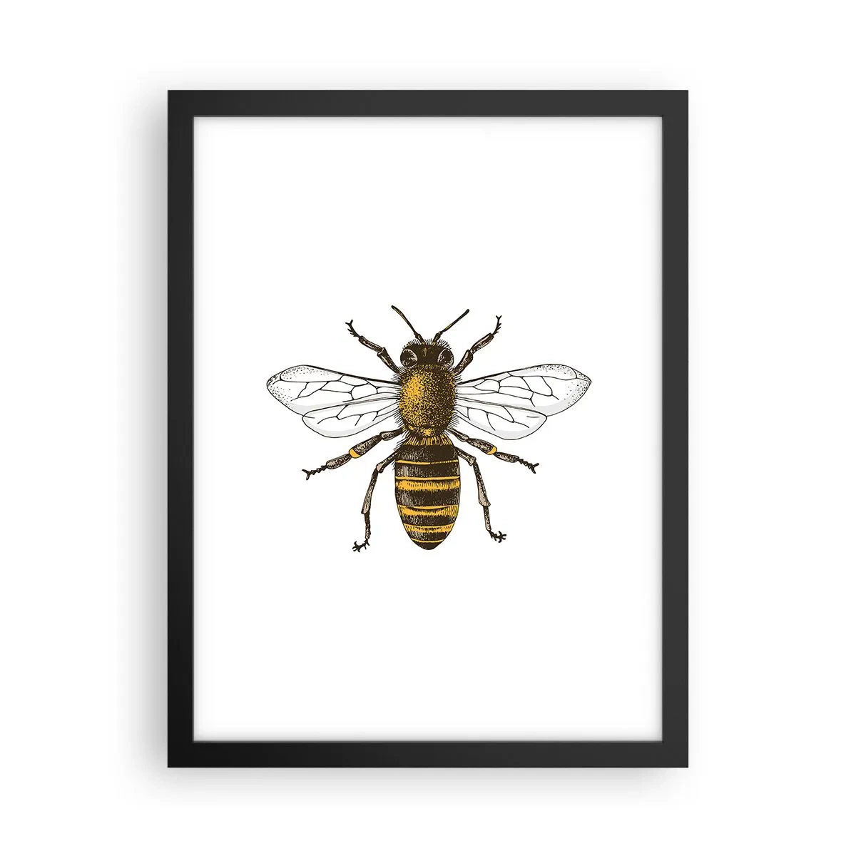 Affiche dans un cadre noir - Poster - Belle et bonne - 30x40 cm