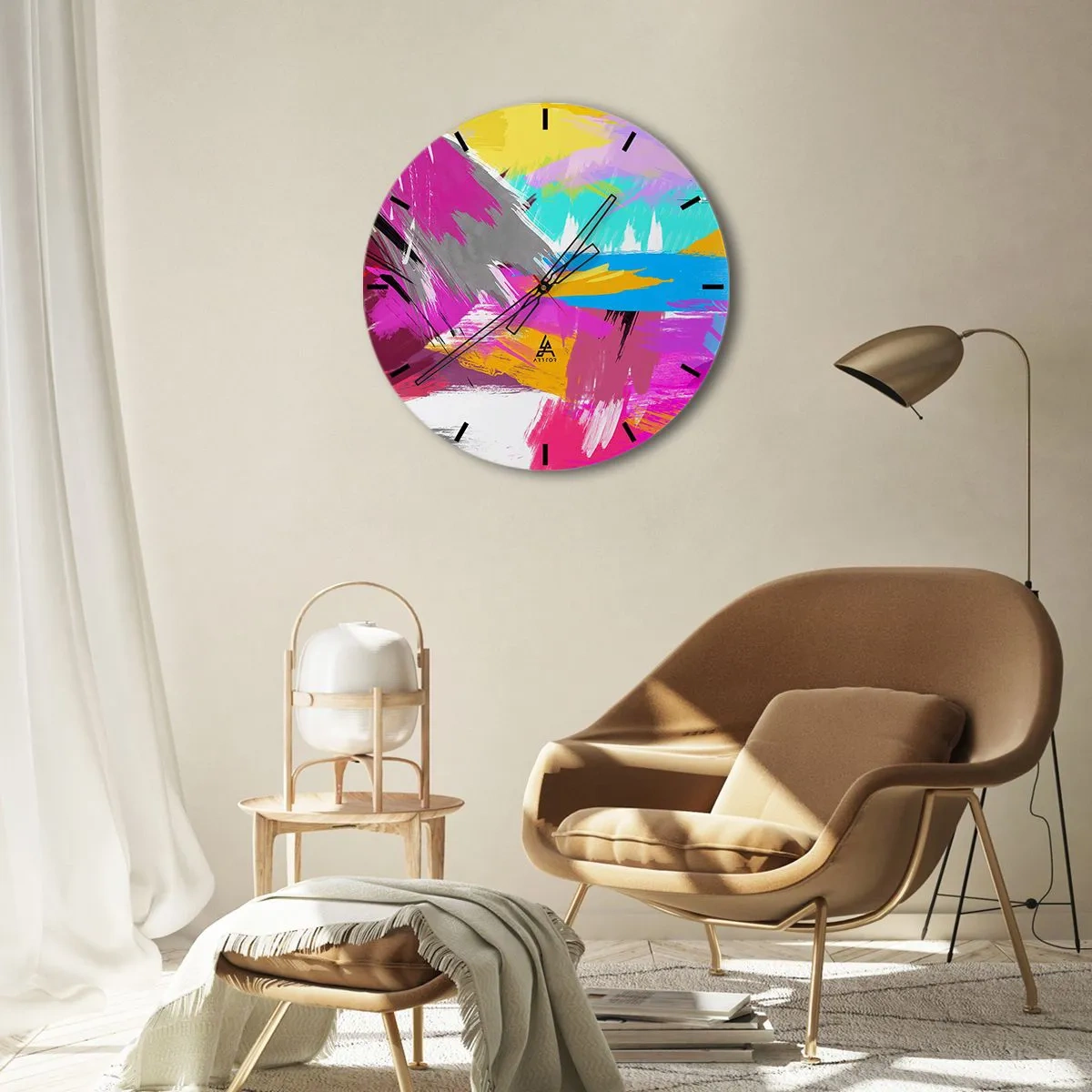 Horloge murale - Pendule murale - Maz, maz, maz encore une fois - 40x40 cm