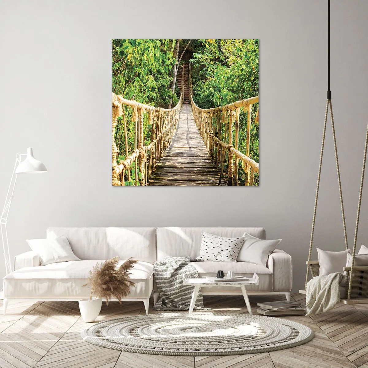 Impression sur toile - Image sur toile - Suspendu dans la nature - 50x50 cm