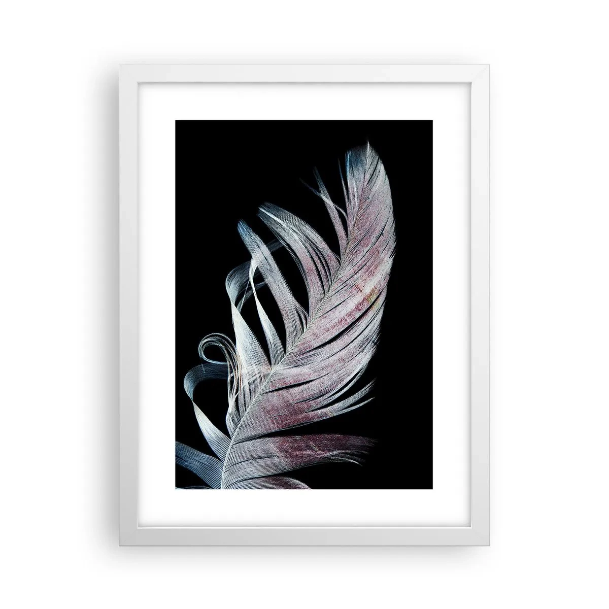 Affiche dans un cadre blanc - Poster - Pensez au toucher - 30x40 cm