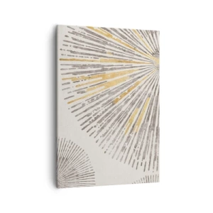 Impression sur toile - Image sur toile - Motif abstrait en forme de rayon - 50x70cm - La beauté du rayon - Décoration murale moderne pour le salon et la chambre ARTTOR