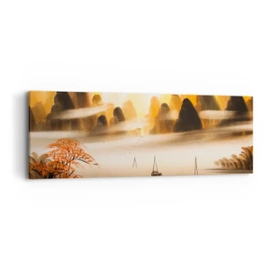 Impression sur toile - Image sur toile - Plus loin que l'Extrême-Orient - 90x30 cm