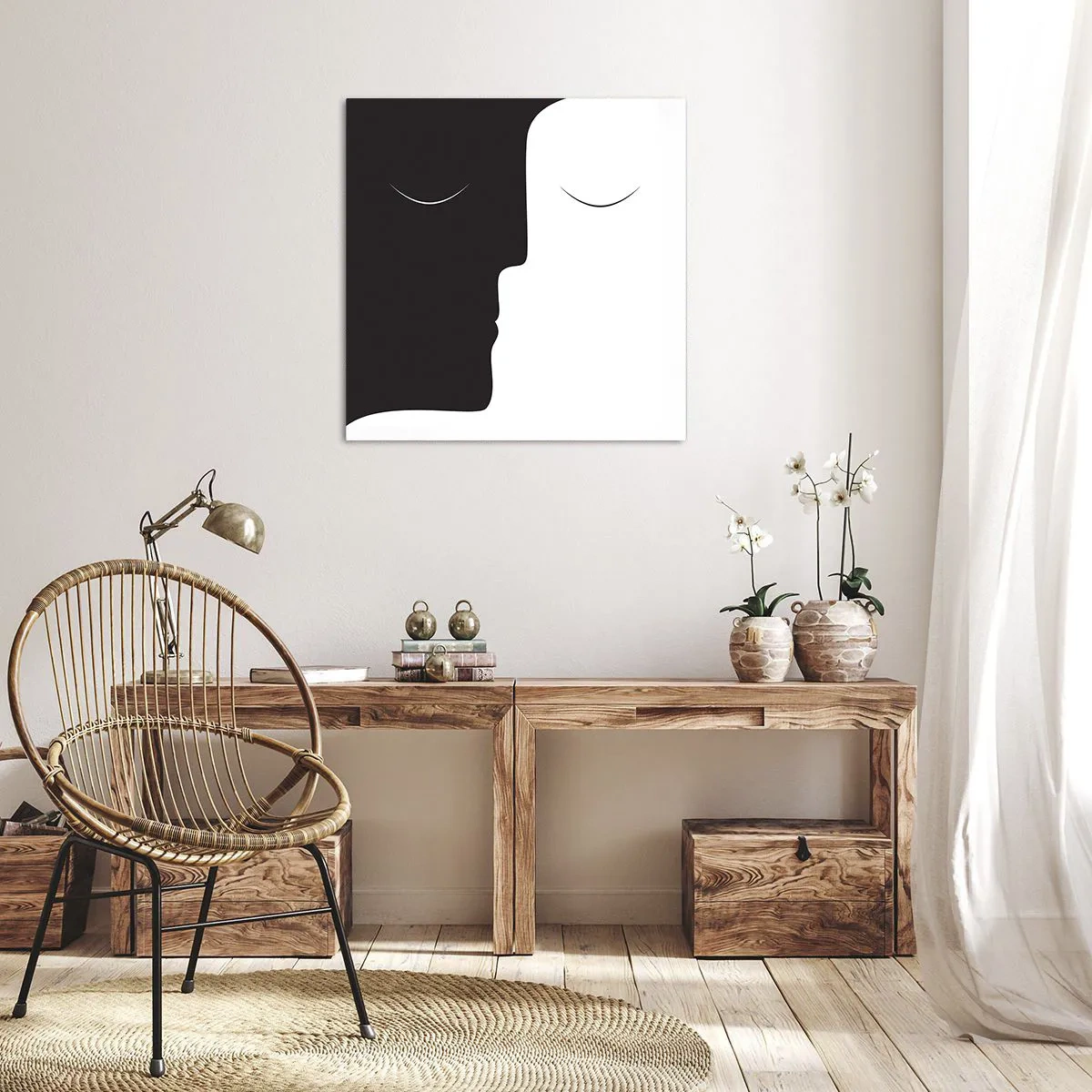 Impression sur toile - Image sur toile - Unité des contraires - 30x30 cm