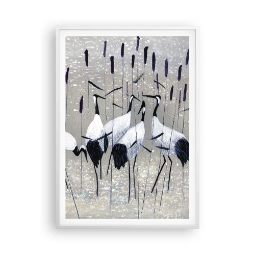 Affiche dans un cadre blanc - Poster - Parmi les siens - 70x100 cm