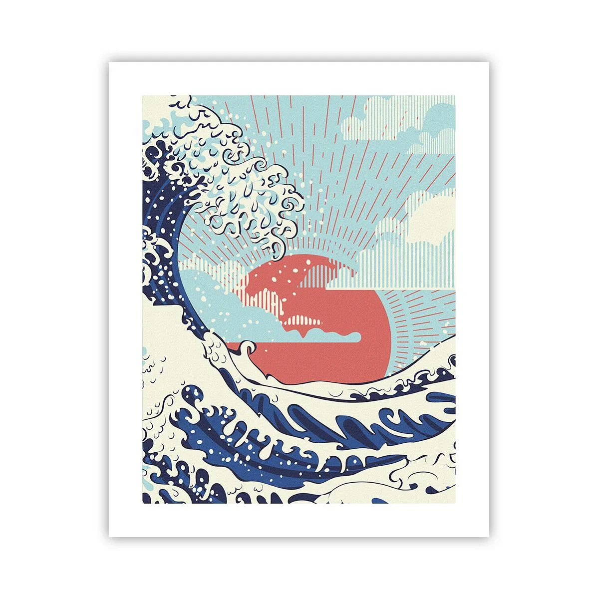 Affiche - Poster - D'une inspiration japonnaise - 40x50 cm