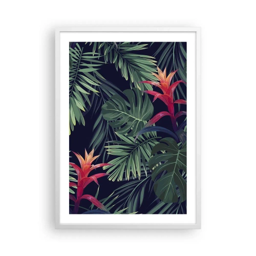 Affiche dans un cadre blanc - Poster - immergé dans la nature - 50x70 cm