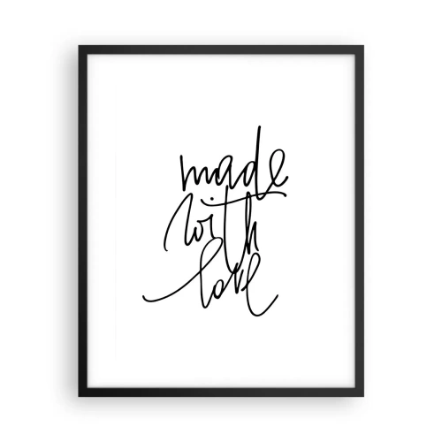 Affiche dans un cadre noir - Poster - La meilleure marque - 40x50 cm