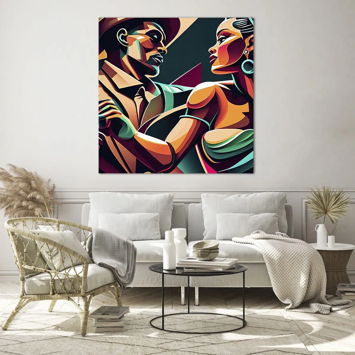 Impression sur verre - Image sur verre - Au rythme du coeur - 40x40 cm