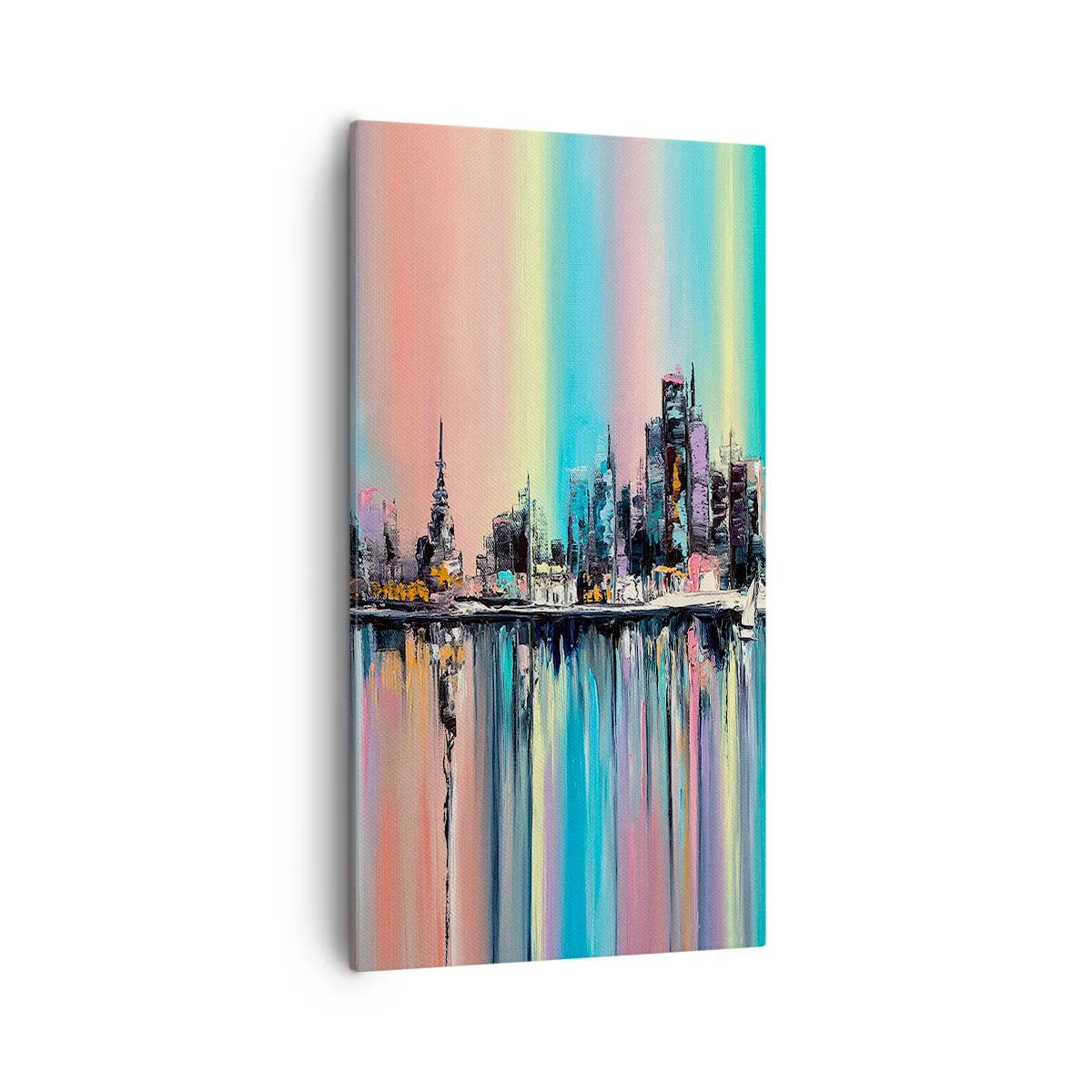 Impression sur toile - Image sur toile - Noyé par la lumière de la nuit - 55x100 cm