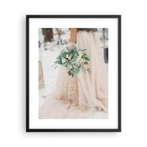 Affiche dans un cadre noir - Poster - Et il vécurent longtemps et heureux - 40x50 cm