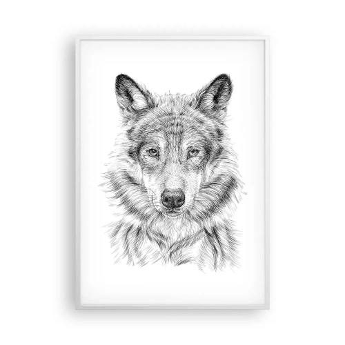 Affiche dans un cadre blanc - Poster - Un leader né - 70x100 cm