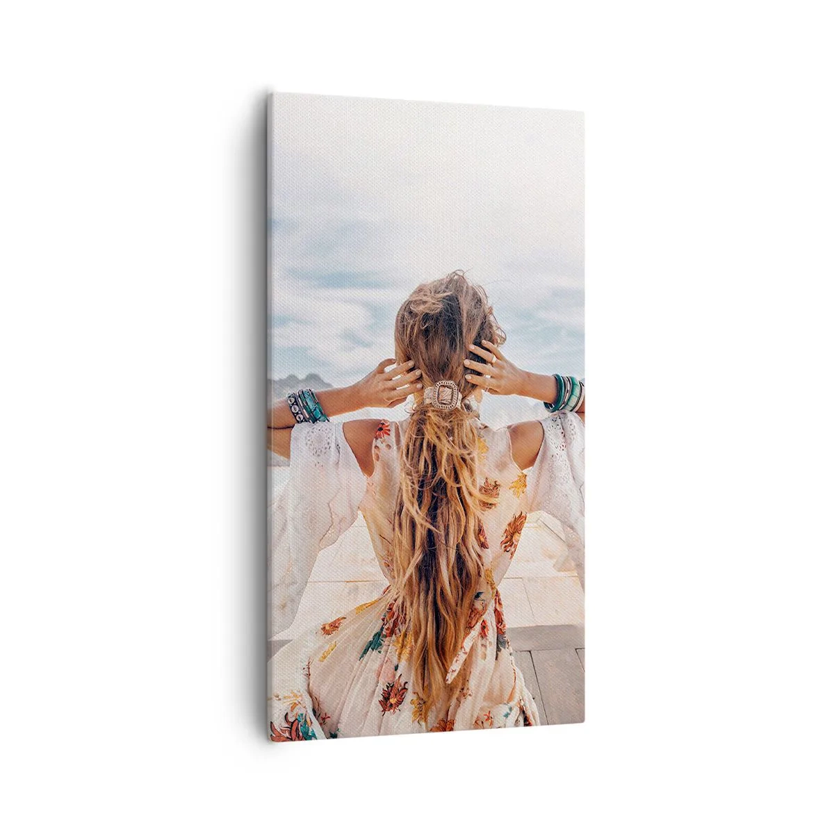 Impression sur toile - Image sur toile - En route vers le bonheur - 55x100 cm