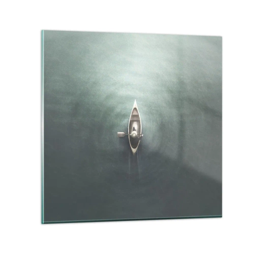 Impression sur verre - Image sur verre - À travers le lac de la lune - 50x50 cm