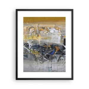 Affiche dans un cadre noir - Poster - Tout se met en place - 40x50 cm