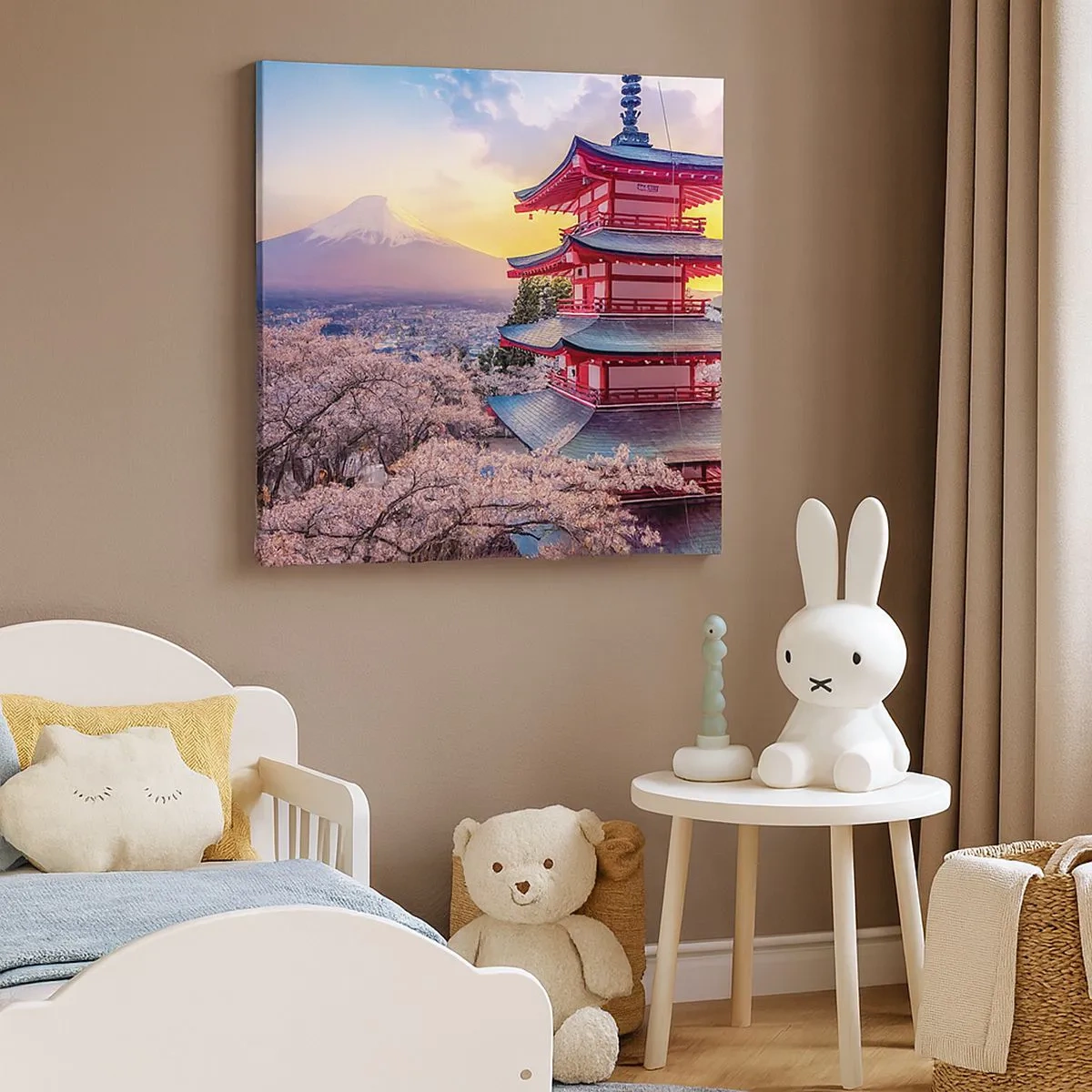 Impression sur toile - Image sur toile - Essence d'âme japonnaise - 30x30 cm