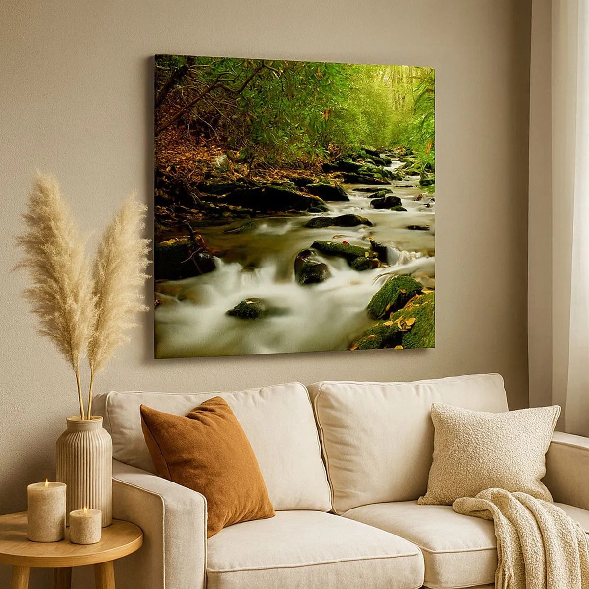 Impression sur toile - Image sur toile - Comme de l'argent liquide - 30x30 cm