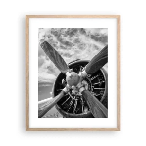 Affiche dans un chêne clair - Poster - Dompteur de ciel - 40x50 cm