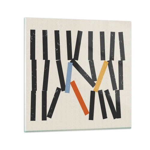 Impression sur verre - Image sur verre - Dominos – composition - 70x70 cm