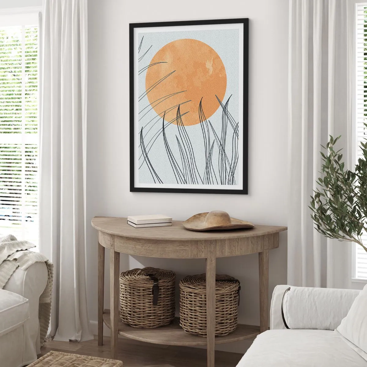 Affiche dans un cadre noir - Poster - Toujours vers le soleil - 30x40 cm