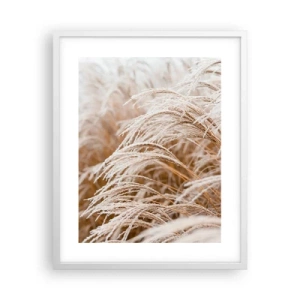 Affiche dans un cadre blanc - Poster - Prosternez-vous devant le soleil d'automne - 40x50 cm