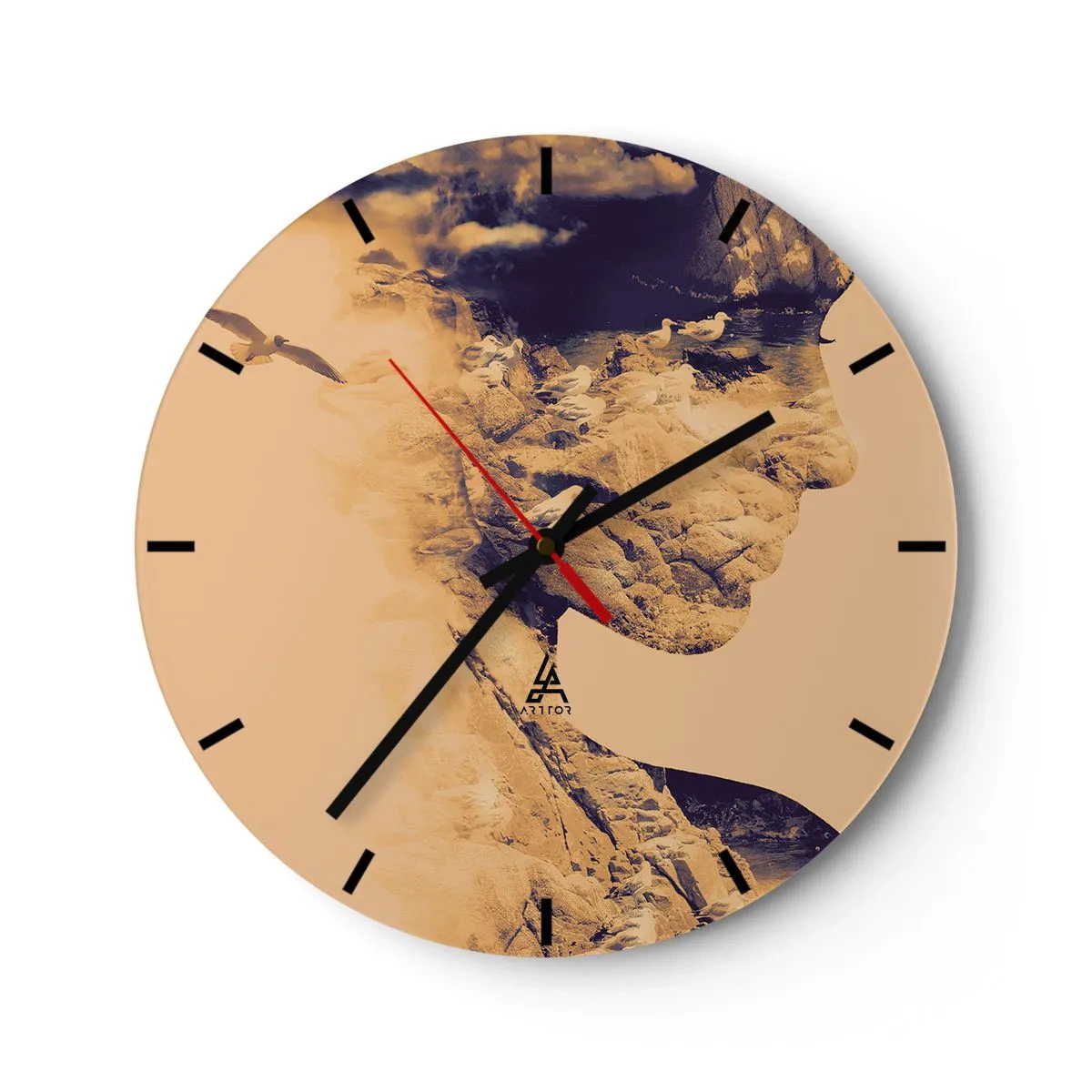 Horloge murale - Pendule murale - Beauté de la nature - 40x40 cm