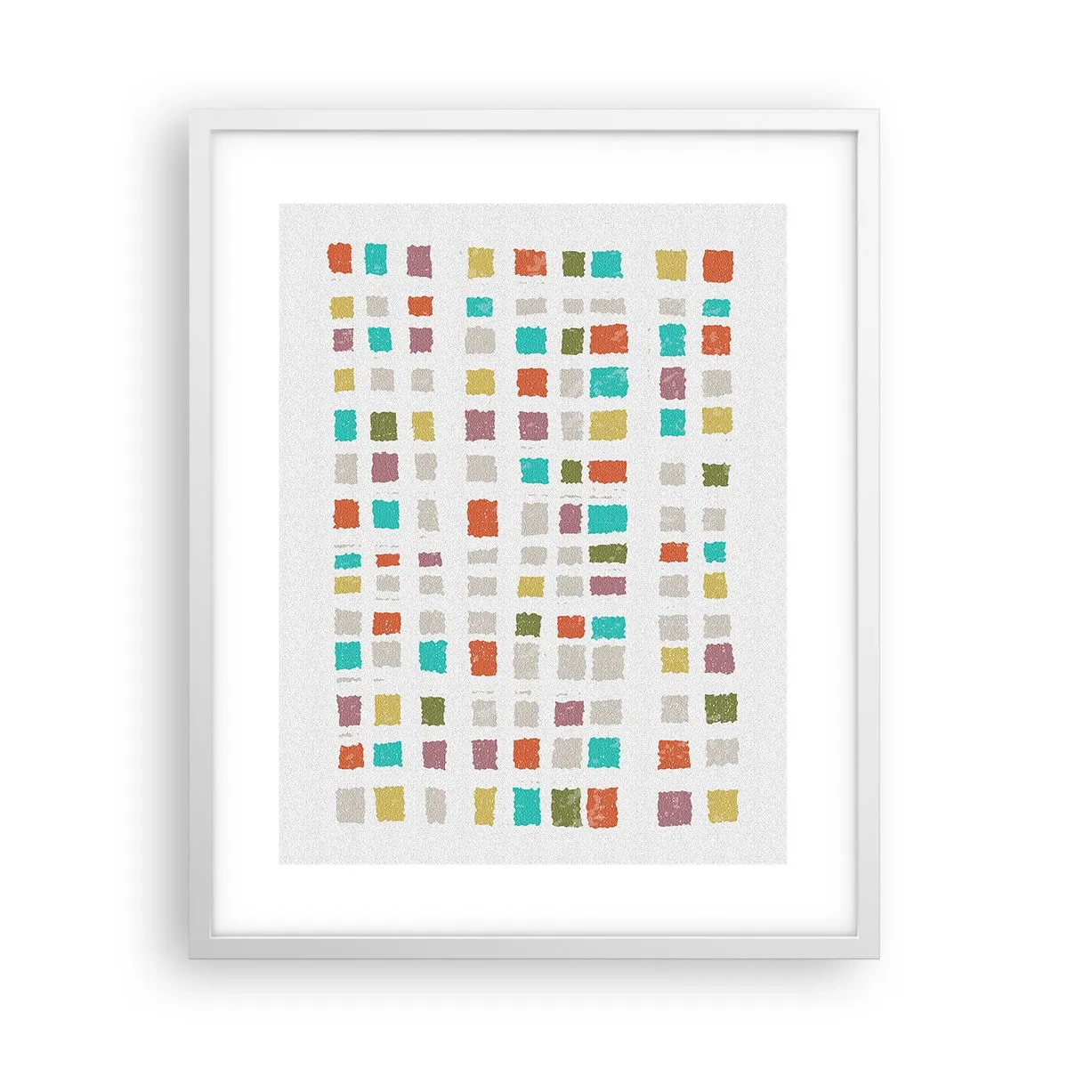 Affiche dans un cadre blanc - Poster - Jeu inconnu - 40x50 cm