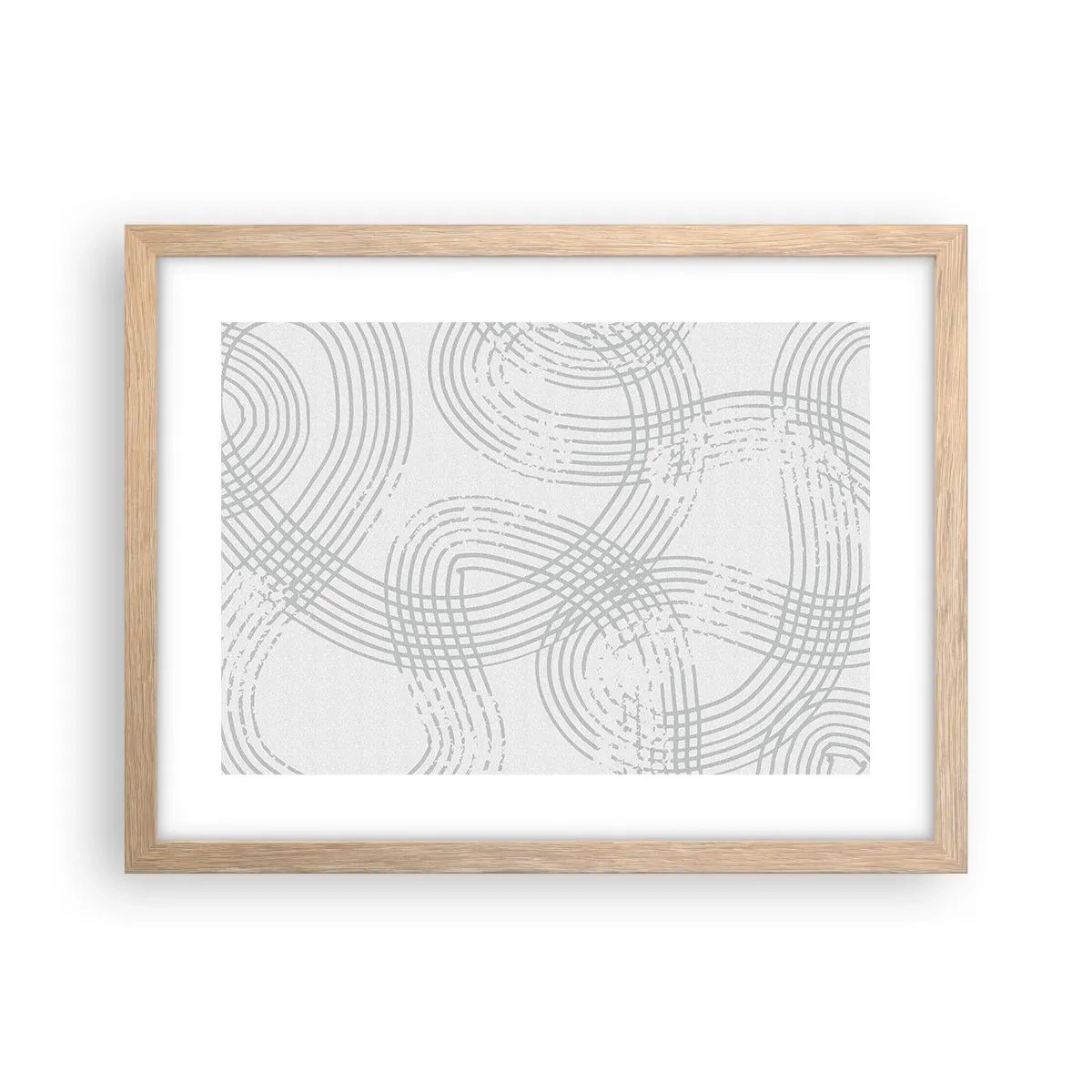 Affiche dans un chêne clair - Poster - Il n'y a pas de chemin droit - 40x30 cm