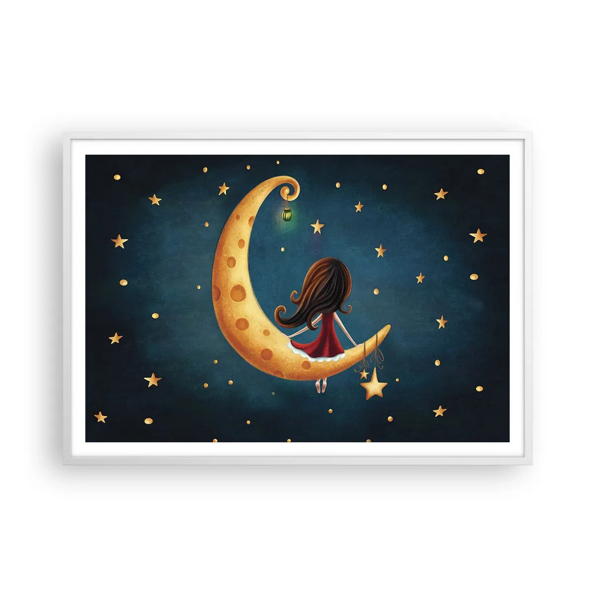 Affiche dans un cadre blanc - Poster - Il était une fois... - 100x70 cm