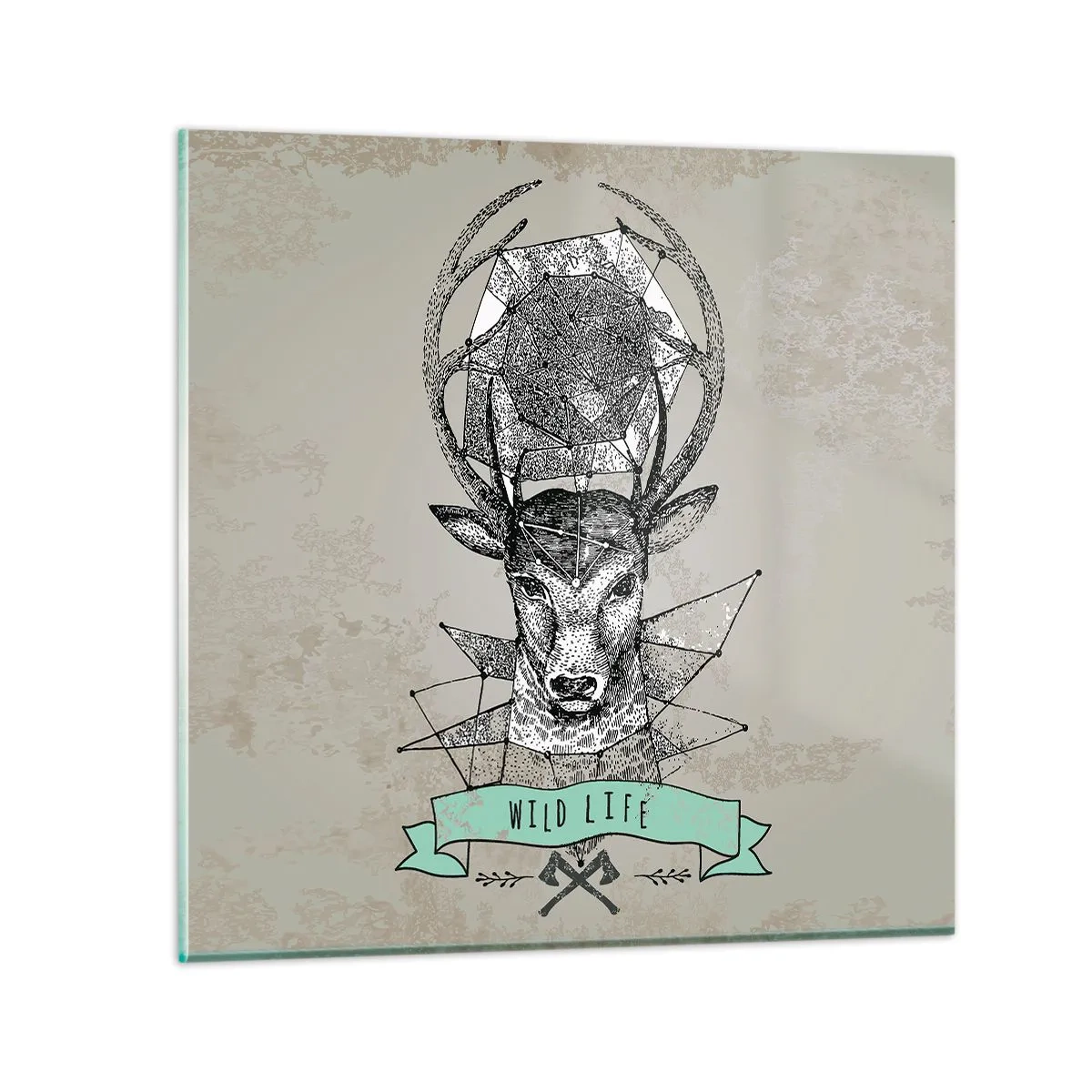 Impression sur verre - Image sur verre - Voir St. Hubertus - 40x40 cm