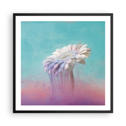 Affiche dans un cadre noir - Poster - Le monde souterrain des fleurs - 60x60 cm